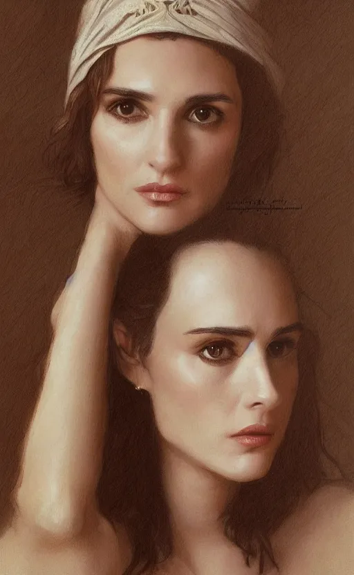 Prompt: portrait en buste winona ryder, traditional corsican, intricate, highly detailed, artstation, 90s winona ryder, illustration, jurgens, rutkowski, bouguereau
