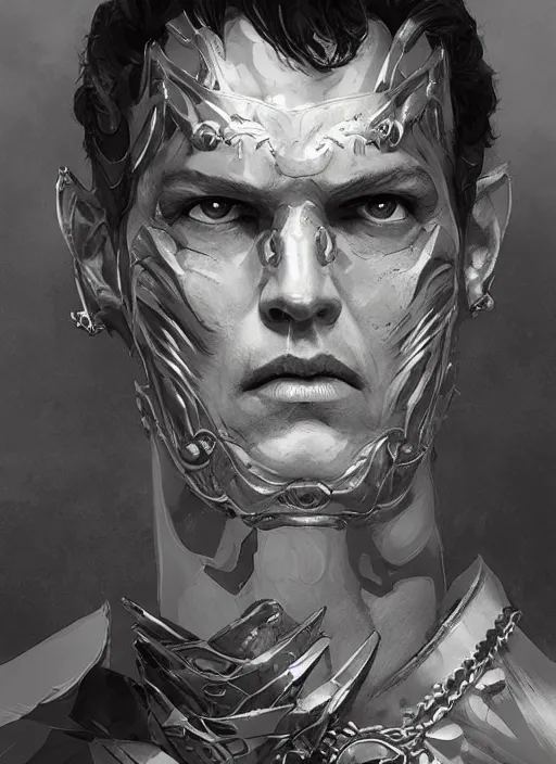 Image similar to Portrait of Caligula, marvel comics, dark, intricate, highly detailed, smooth, artstation, digital illustration by Ruan Jia and Mandy Jurgens and Artgerm and Wayne Barlowe and Greg Rutkowski and Frank Frazetta