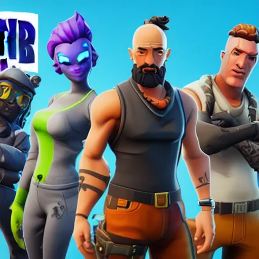 Image similar to playing fortnite using the newest walter white skin, 3 d avatar, third person view, fortnite