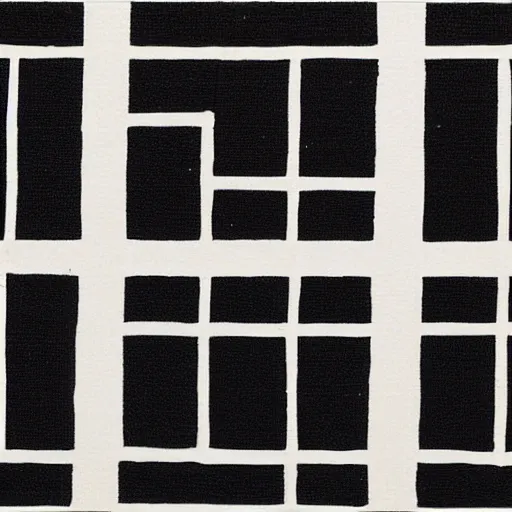 Prompt: black squares on corners only