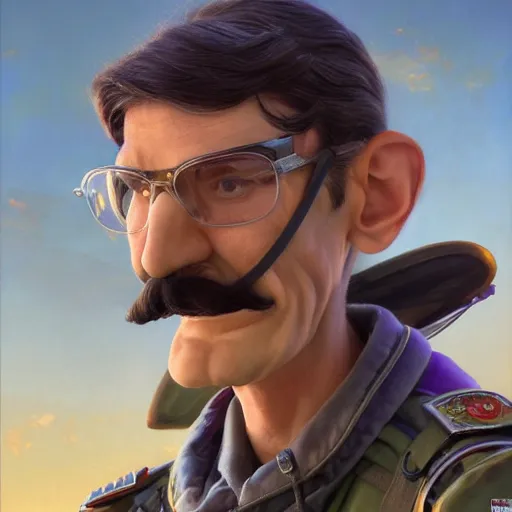 Prompt: waluigi as a combat pilot portrait, detailed, centered, digital painting, artstation, concept art, donato giancola, joseph christian leyendecker, wlop, boris vallejo, breathtaking, 8 k resolution, extremely detailed, beautiful, establishing shot, artistic, hyperrealistic, beautiful face, octane render, cinematic lighting, dramatic lighting, masterpiece