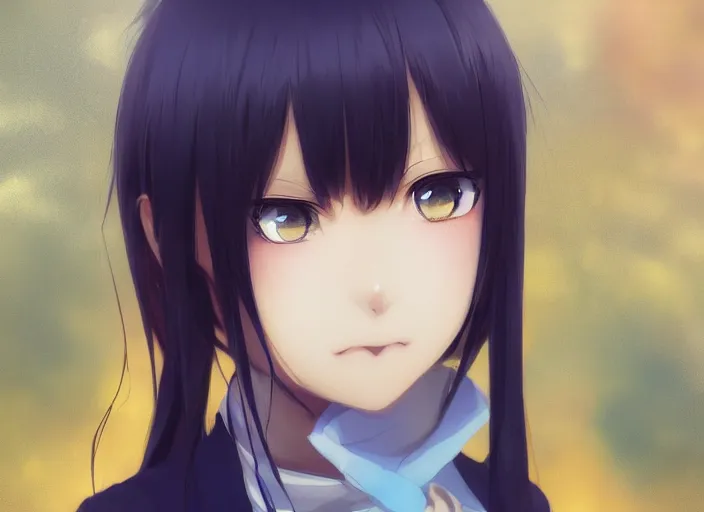 Prompt: rimuru with sky blue straight hair, bangs,!! amber eyes!! wearing a black jacket, high collar, concept art, award winning photography, digital painting, cinematic, by wlop, anime key visual, wlop, pixiv, 8 k, by ross tran yoshitaka amano, ilya kuvshinov,