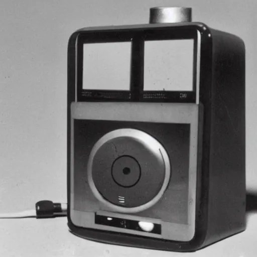 Prompt: a photo of an iPod from 1925