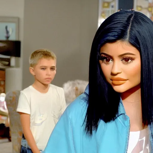 Image similar to still full shot photo of kylie jenner in malcolm in the middle