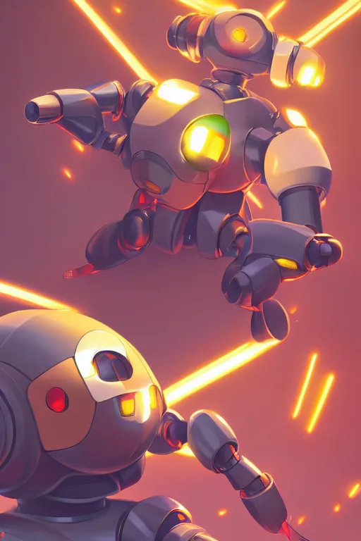 Image similar to metabots medabots medarotto medarot robot minimalist comics, behance hd by jesper ejsing, by rhads, makoto shinkai and lois van baarle, ilya kuvshinov, rossdraws global illumination ray tracing hdr radiating a glowing aura