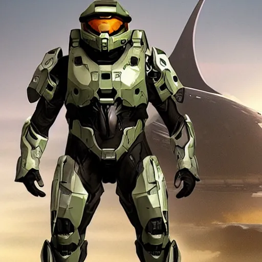 Prompt: concept art halo flight suit