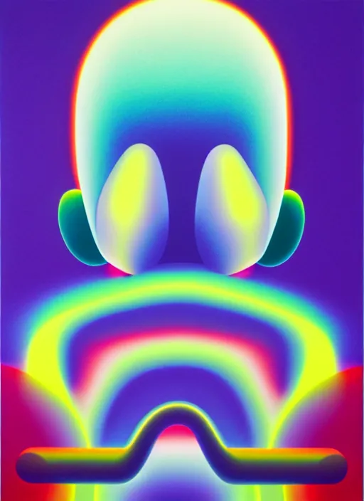 Image similar to ghost by shusei nagaoka, kaws, david rudnick, airbrush on canvas, pastell colours, cell shaded, 8 k