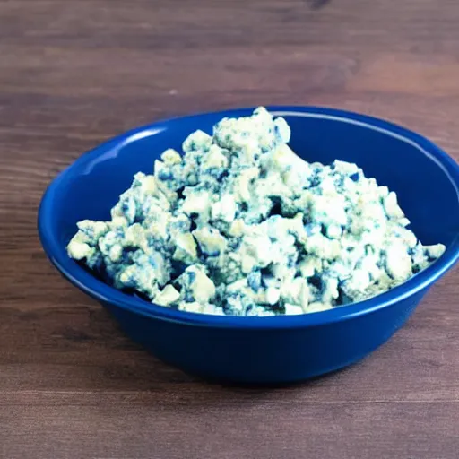 Image similar to A dish made of blue cheese