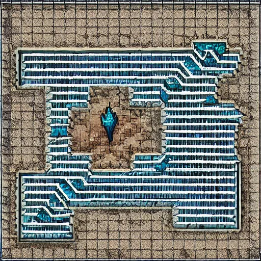 Image similar to tiled ttrpg dungeon map