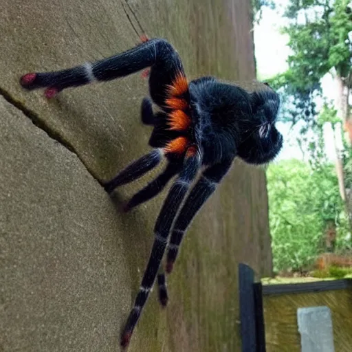 Prompt: a spidercat.