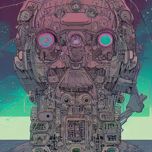 Prompt: Liminal space in outer space by Josan Gonzalez