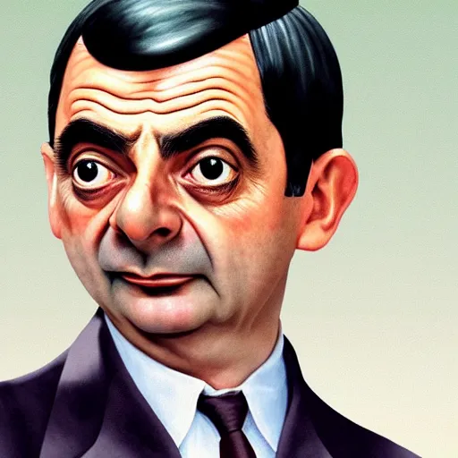 Image similar to Mr. Bean portrait in World War 2