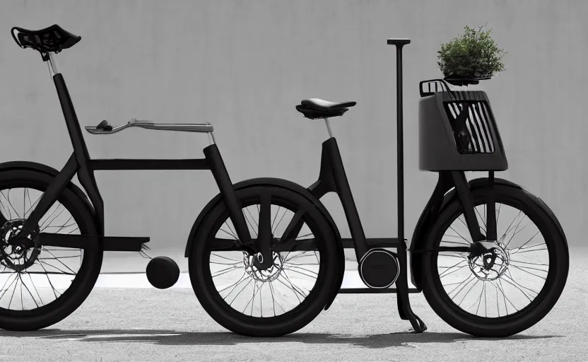 Image similar to cybertruck bicycle designed by Tesla, professional photo