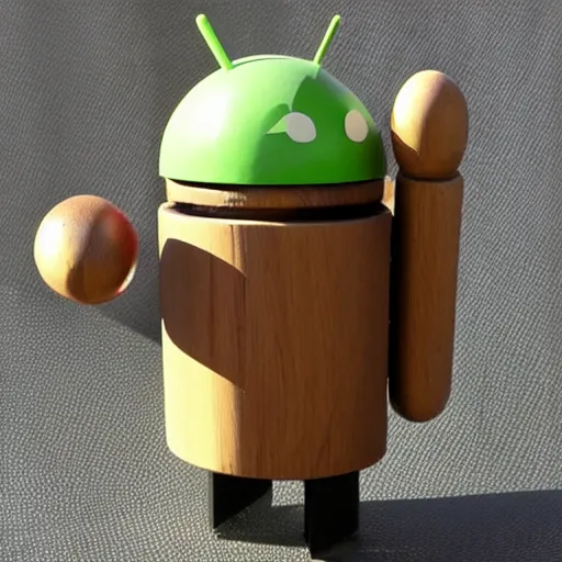 Image similar to wooden android