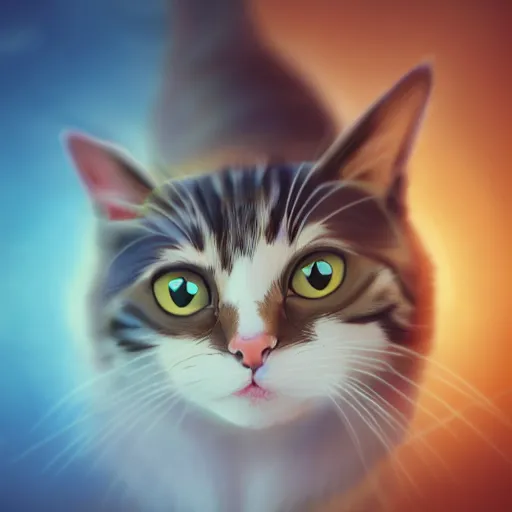 Image similar to cat theme logo, cat theme banner, cat design, art photography style, trending on artstation, warm light, lovely and cute, fantasy art, 8 k resolution