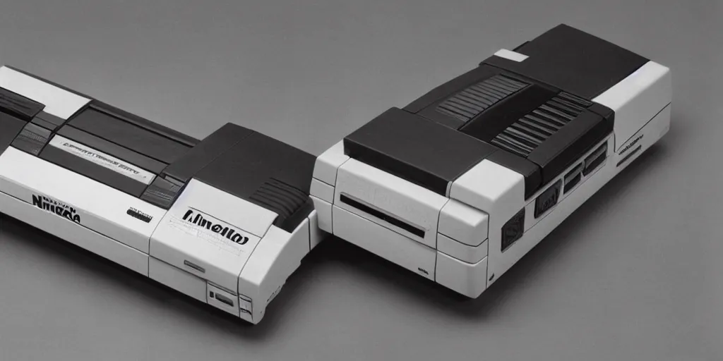 Prompt: The Nintendo Genesis console, 1988