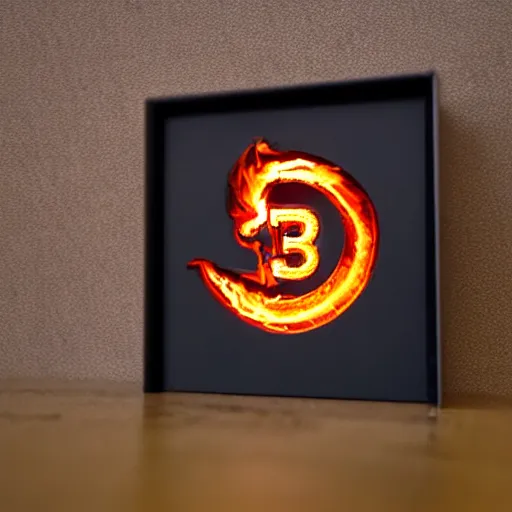 Image similar to 3D printer fire logo