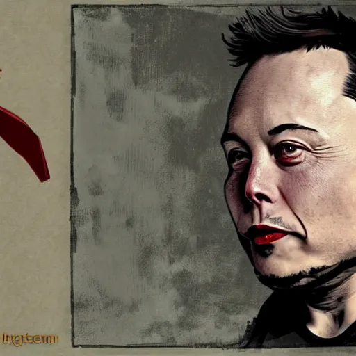 Prompt: elon musk as a smug peasant in medieval times, digital art