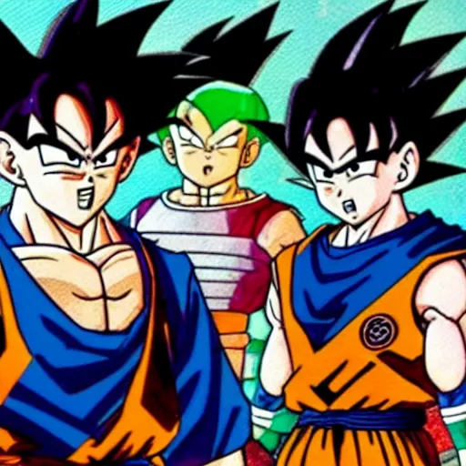 Prompt: still photo of dragon ball (1989), manga,