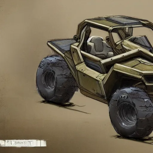 Image similar to concept art blueprint halo new atv vehicles