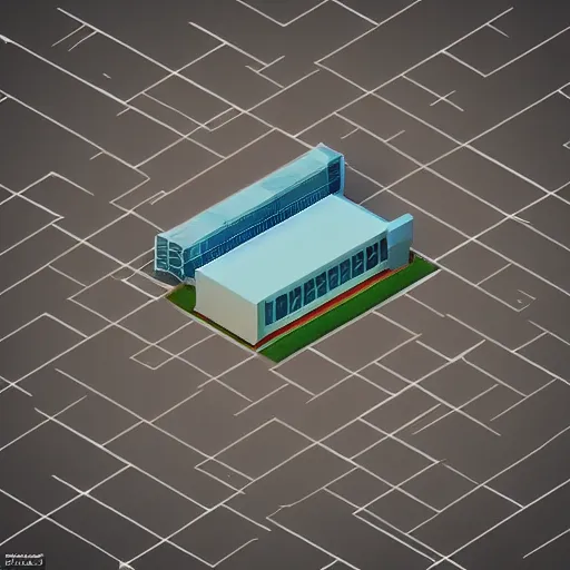 Image similar to isometric room 3 d model, realistic, detailed, crowded, neat