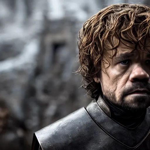 Image similar to justin sun as tyrion in game of thrones, 4 k, epic, cinematic, focus, movie still, fantasy, extreme detail, atmospheric, dark colour, sharp focus