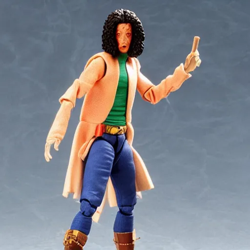 Image similar to action figure of cat from bill & ted's excellent adventure the movie, 4 k, highly detailed, award winning, look at all that detail!