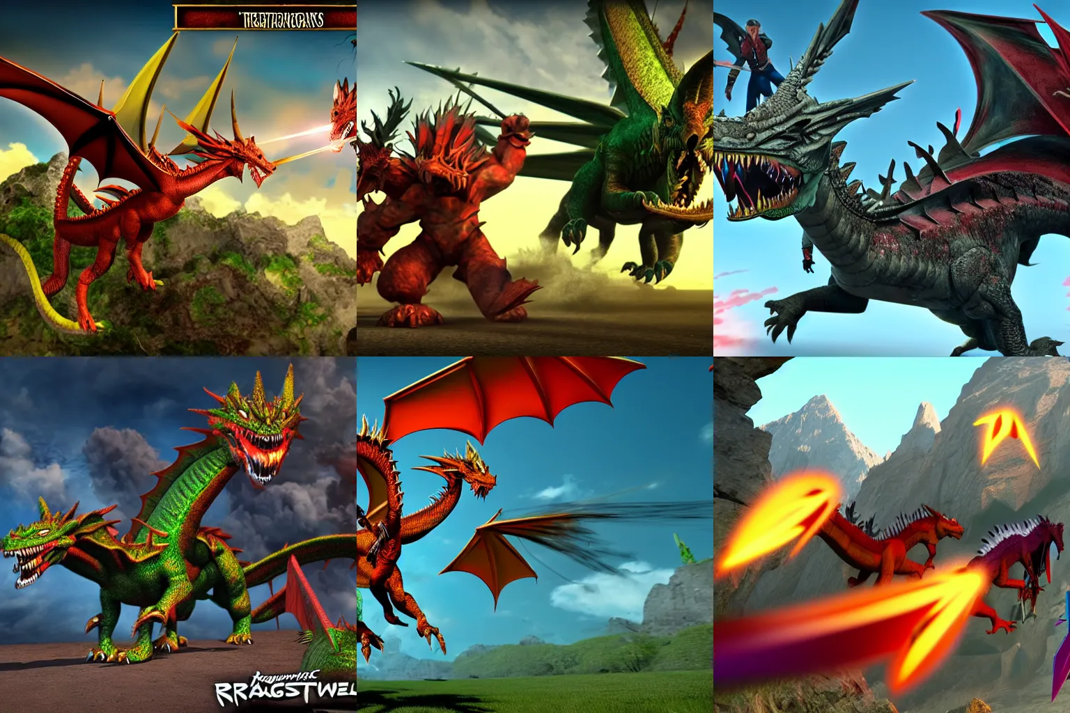 Prompt: imagination dragon vs relentless razorwing, 3d animation, rescue riders, 4k, HD