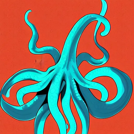 Prompt: An octopus taking multiple selfies with its multiple arms, digital art