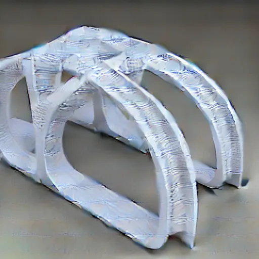 Image similar to 3d printed bridge, parametric design