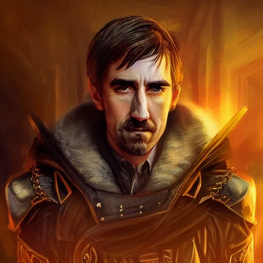 Prompt: lee pace portrait, arcane netflix, arcane vi, arcane jinx, concept portrait, riot, acrace catoon, detailed expression, high quality, cinematic lighting, fantasy, reflective, spotlight, digital artwork