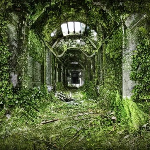 Image similar to Abandoned overgrown multiverse gateways