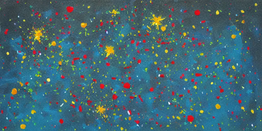 Prompt: detailed minimalistic painting of a celebration