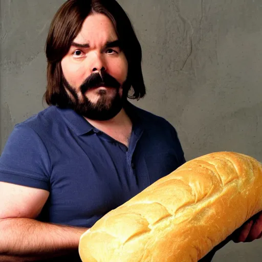 Prompt: matt berry disguised as a loaf of bread