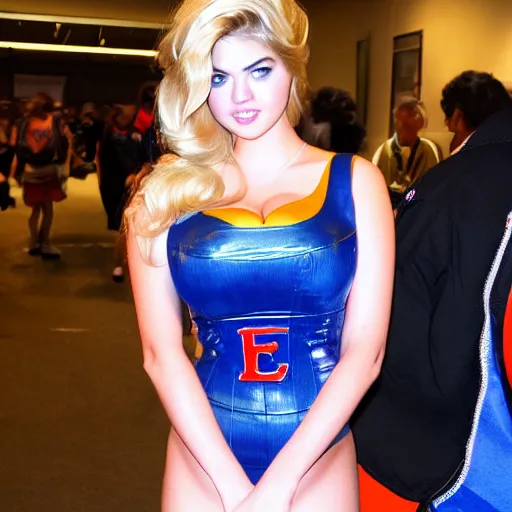 Prompt: Kate Upton at anime convention