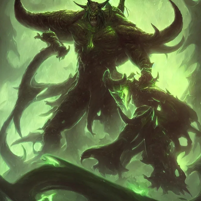 Image similar to illidan stormrage, full body photo, world of warcraft, digital painting, art, artwork by tooth wu and wlop and beeple and greg rutkowski