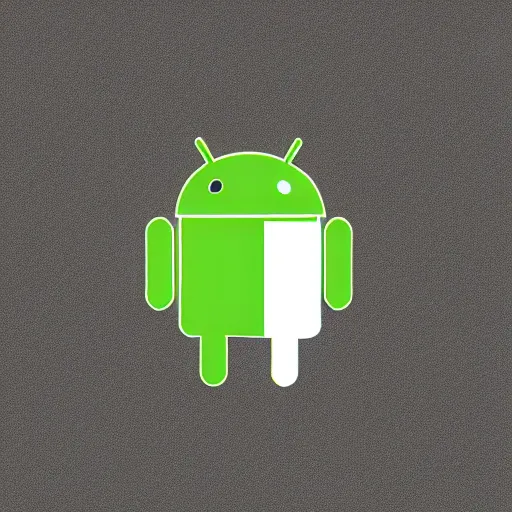 Image similar to android logo mixed with apple logo