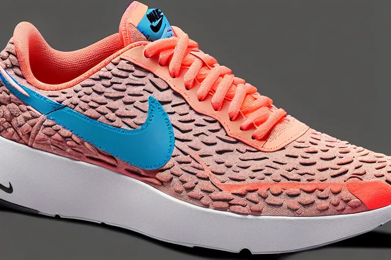 Image similar to nike sneaker made from coral reef