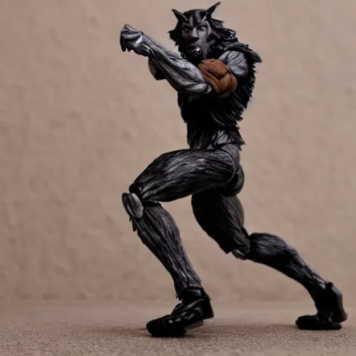 Image similar to werewolf action figure