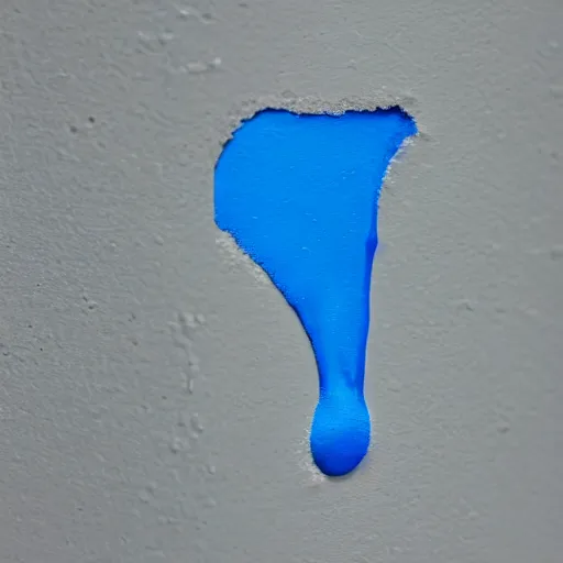 Image similar to dripping electrical blue paint across the shape of a female