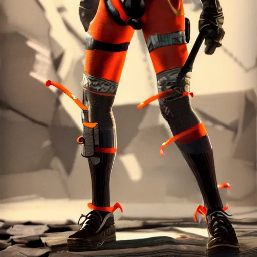 Image similar to gordon freeman in stockings, 4K, realistic, high detailed