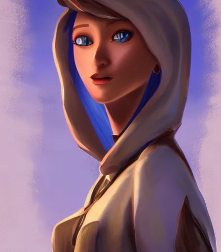 Image similar to beautiful character painting of a gorgeous yor forger from spy x family by ross draws