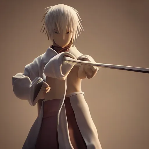 Prompt: “photrealistic 8k render 3d anime character warrior monk, Ufotable, White Fox, Kyoto Animation”