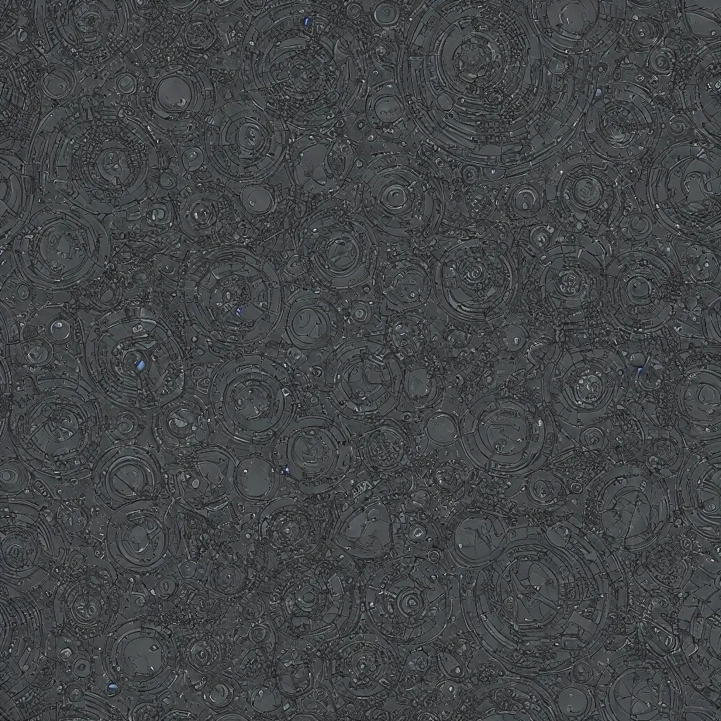 Image similar to seamless tileable texture of sci fi space panels, realistic, very detailed, beautiful, intricate details, space ship gribble, hard surface modeling, zbrush, 3 d maya, sharp focus, substance designer, substance render, substance painter, marmoset, unreal engine, octane render