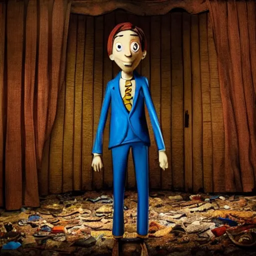 Image similar to A still of Saul Goodman in the film Coraline, highly detailed, very detailed, extremely detailed, detailed, HD Quality, taken in the mid 2000s