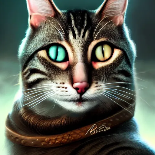 Prompt: Cat Person, perfect eyes, portrait, fantasy, beautiful face, medieval, vivid colors, elegant, concept art, sharp focus, digital art, Hyper-realistic, 4K, Unreal Engine, Highly Detailed, HD, Dramatic Lighting by Brom, trending on Artstation