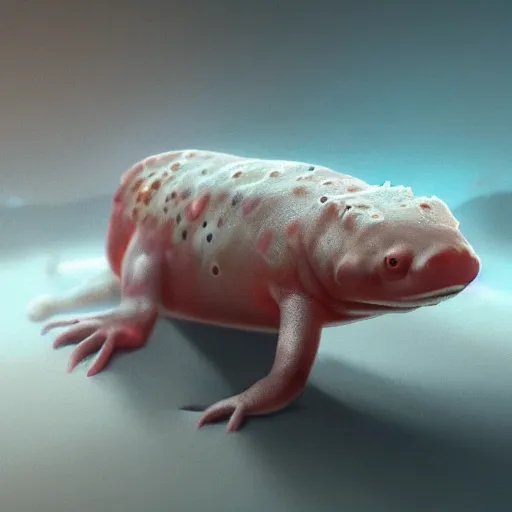 Image similar to a closeup shot of an axolotl, dramatic lighting, cinematic, extremly high detail, photorealistic, cinematic lighting, artstation