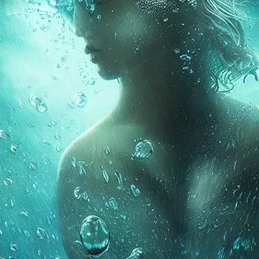 Prompt: underwater, soulful, liquid, masterpiece, Cinematic, digital art,
