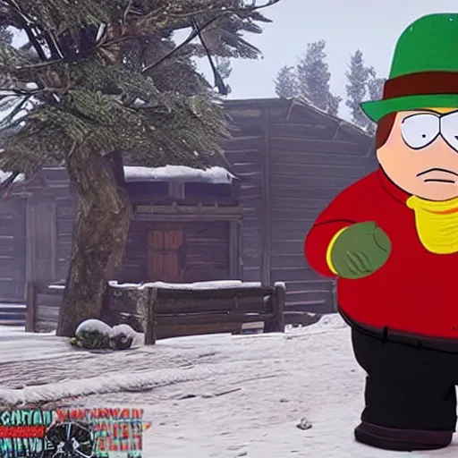 Image similar to Eric Cartman in Red dead redemption 2