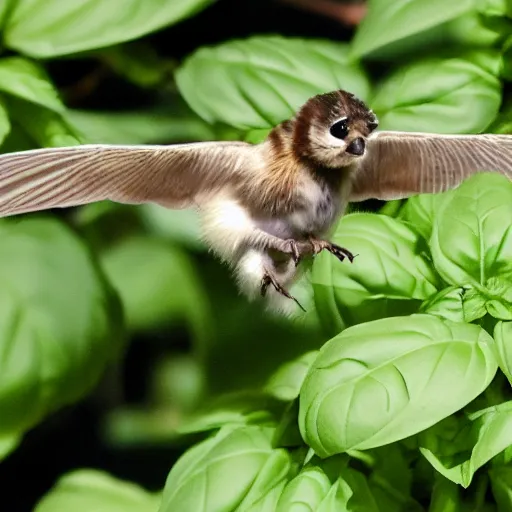 Image similar to a wesp flying onto basil